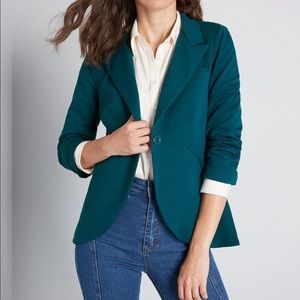 ModCloth blazer in teal, size medium